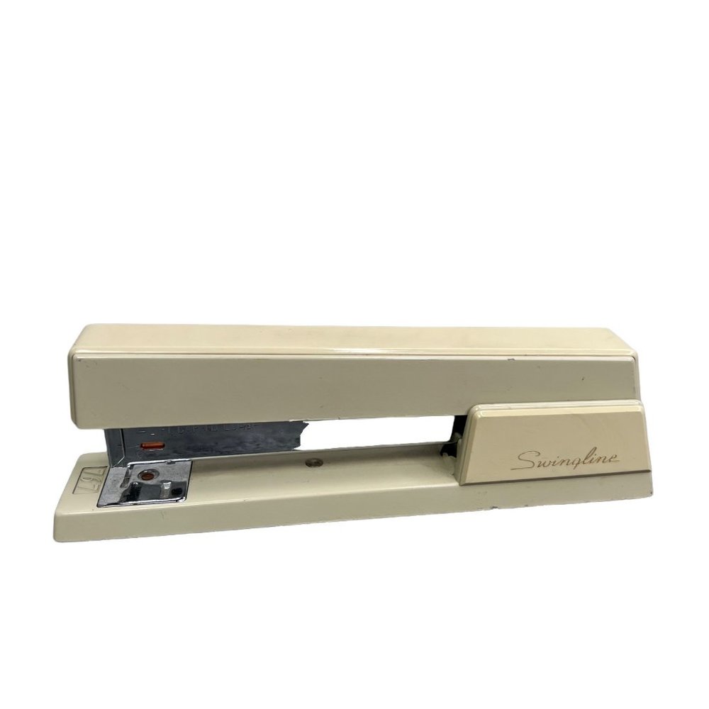 Swingline Stapler 767 Beige Metal  Desktop Non Slip Use #4 Staples Office School